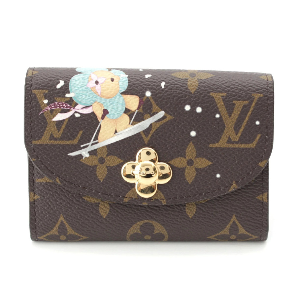 Louis Vuitton Portemonnaie Monogram Vivienne Rosalie coin case Wallet Brown Blue